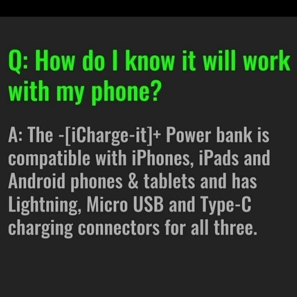 Power Bank With Mirror Charm iPhone Android Cell Phone Tablet - Picture 13 of 16